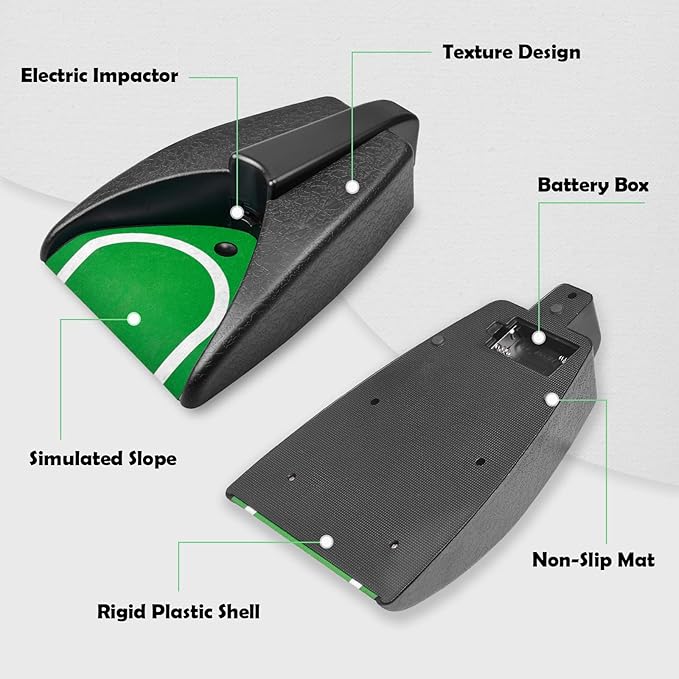 Golf Automatic Putting Cup, Golf Putting Practice Return Machine, Auto Putting Returner Golf Practice Putting Hole for Indoor Outdoor Yard Office