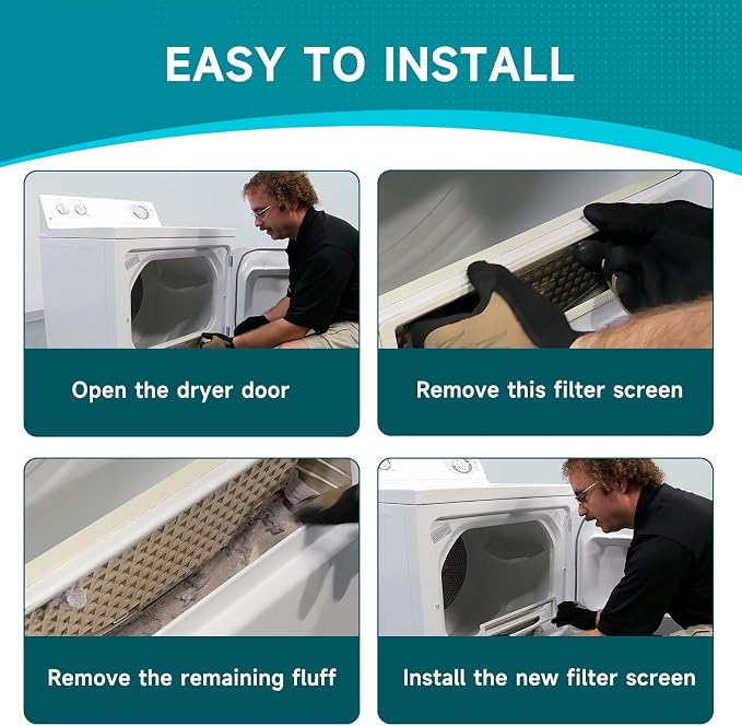 WE18X54 Dryer Lint Filter Replacement Compatible - Image 5