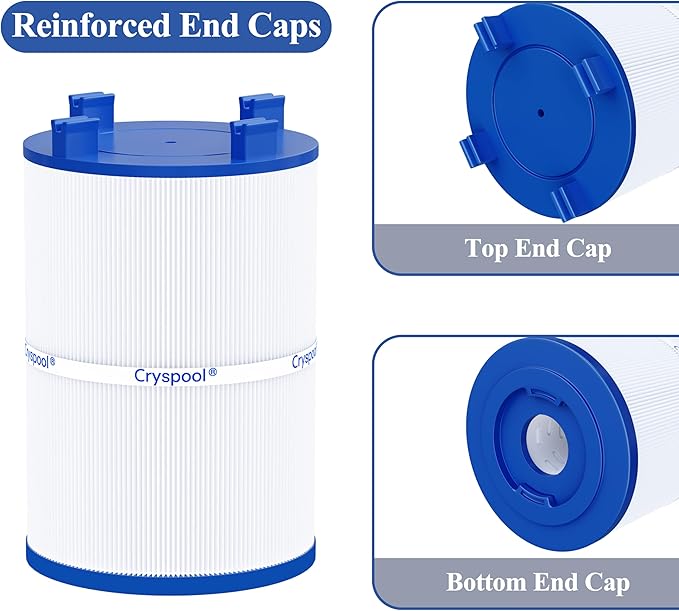 Cryspool® 07120 Filter Compatible with PD075-2000, C-7367, Dimension One 1561-00, FC-3059, 70759, AK-60035, 75 Sq. Ft Spa Filter Cartridge, 2 Pack