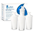 Alkaline Brita Water Filter Replacement - Compatible Alkaline Pitcher Filter - Enhances Taste and pH Level - Pack of 3