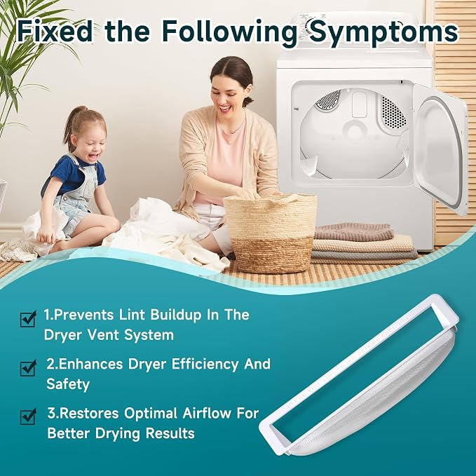 WE18X54 Dryer Lint Filter Replacement Compatible - Image 7
