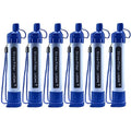 Logest 6 Pack Water Filter Straw - Portable, Compact, Multipurpose Water Purification Device for Outdoor Activities, Emergency Kits, Camping, Travel