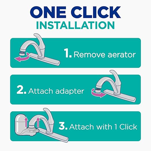 PUR PLUS Vertical Faucet Mount Water Filtration System, Lead-Reducing Filter - Image 5