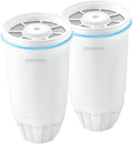 Water Filters Replacement for Zero Water Pitchers and Dispenser, 0 TDS Premium Filtration, Reduce Lead/Chromium/PFOA/PFOS - Improve Tap Water Taste (Pack of 2 by TOMOON)