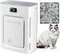 Pet Air Purifier for Home Large Room up to 2000 sq ft, H13 HEPA Double-Sided Air Filter Washable, Air Cleaner for Pet Hair Dander Odor Allergies Pollutant, PM2.5 Air Quality Monitor, Auto Mode, Grey