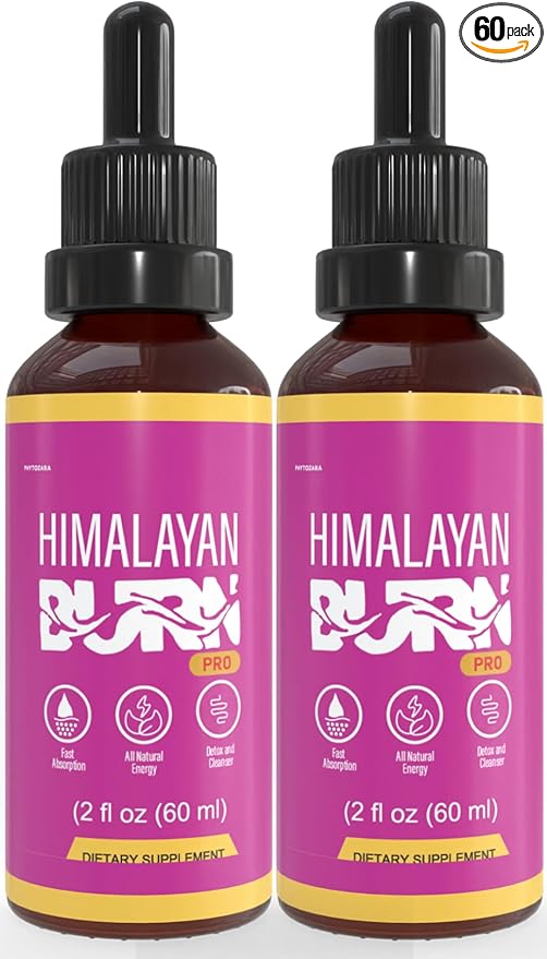 Himalayan Burn Pro Dietary Supplement, 2 fl oz, Natural Energy Blend, 60 Servings (2)-FlexoryFit