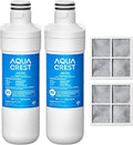 AQUA CREST LT1000PC ADQ747935 Refrigerator Water Filter and Air Filter by AQUACREST
