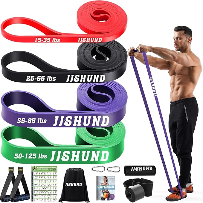Resistance Bands Set, Pull Up Assistance Bands Pull Up Bands Exercise Bands for Men Women, Workout Bands for Working Out, Muscle Strength Training, Body Stretching-FlexoryFit