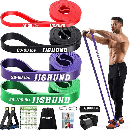 Resistance Bands Set, Pull Up Assistance Bands Pull Up Bands Exercise Bands for Men Women, Workout Bands for Working Out, Muscle Strength Training, Body Stretching-FlexoryFit