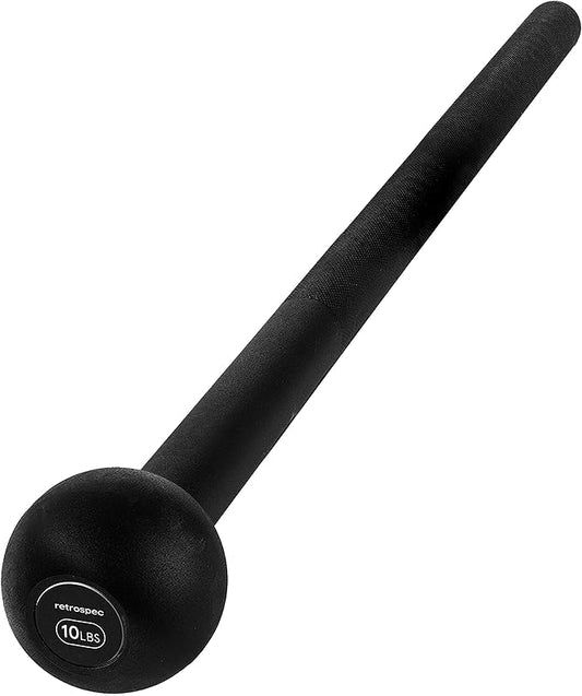 Retrospec Revolve Steel Macebell for Strength Training, Rehabilitation, Stretching, Conditioning and Rotational Training - 5, 7, 10, 15, 20, 30lb Options for Women & Men-FlexoryFit