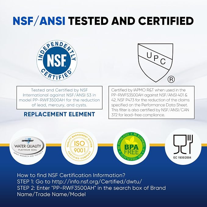 PUREPLUS LT800P NSF/ANSI 401, 42 & NSF P473 Certified Certified Replacement - Image 7