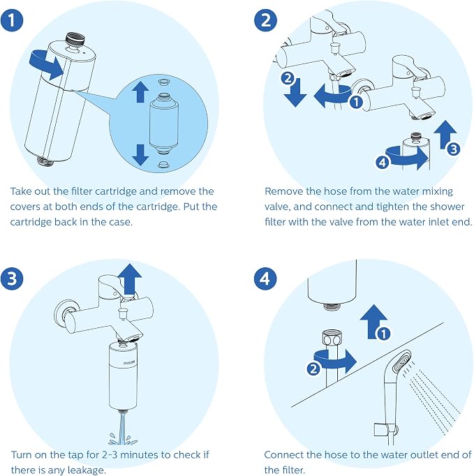 Philips Shower Filter cartridge, NSF certified KDF Material Double Mesh - Image 7
