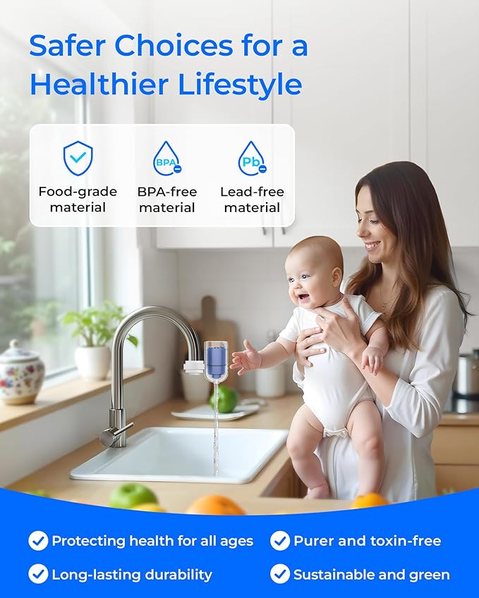 Waterdrop Filter Replacement for All PUR®, PUR®Plus Faucet Filtration Systems, Pur® RF-9999® Faucet Water Filter, NSF Certified, 1 Pack, Model No.: WD-C08A