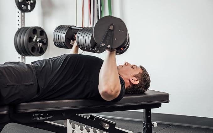 Rep Fitness Quickdraw Adjustable Dumbbells, Multiple weight ranges available including: 5-30, 5-40,5-50 and 5-60 lbs-FlexoryFit