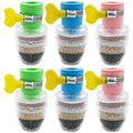 6 Pcs Faucet Water Filter,6 Layer Cartridge Activated Carbon Filters Water Filter Faucet, Faucet Water Purifier Replacements for Sink Applicable 1/2inch - 3/4inch Faucet