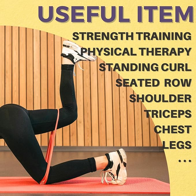 LEZER Resistance Bands - Pull Up Bands for Home Gym Fitness, Stretching, Physical Therapy & Training - Includes Instruction-FlexoryFit