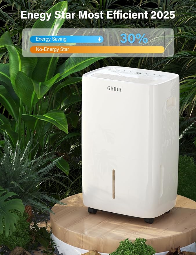 4500 Sq.Ft Energy Star Dehumidifier for Basement with Pump, Max 80 Pint/D(Standard 50Pint/D) Dehumidifier with Drain Hose, 8L Water Tank, Intelligent Humidistat, for Home, Bedroom, Bathroom