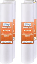 iSpring FP11X4 10"x2.5" Universal Sediment Water Filter Replacement Cartridges, 1 Micron Multi-layer Sediment Filter, 4 Pack