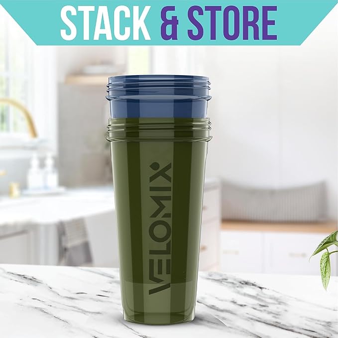 '-2 Pack- 28 oz Protein Shaker Bottles for Protein Mixes - 2x Wire Whisk | Leak Proof Shaker Cups for Protein Shakes | Pre Workout Shaker Bottle | Shakers for Protein Shakes-Green&Blue-FlexoryFit