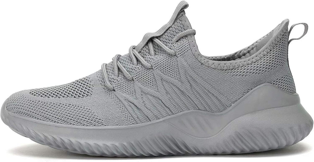 Mens Running Shoes Slip-on Walking Sneakers Lightweight Breathable Casual Soft Sole Trainers