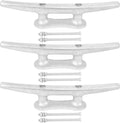 6/8/10/12/14 inch Dock Cleats With Bolts,Hot Dipped Galvanized Cast Iron Boat Cleats,Rope Cleat Boat Dock Cleats for Boat Docks,Decks,Piers for Tying up Boats,Marine Decor(1,2,4,5,6,8,10,12 Pack)