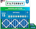 Filterbuy 18x18x2 Air Filter MERV 13 (MPR 1900) Health Defense Replacement (2-Pack), Electrostatic Pleated HVAC AC Furnace Filters, Made in USA (Actual Size: 17.75 x 17.75 x 1.75)