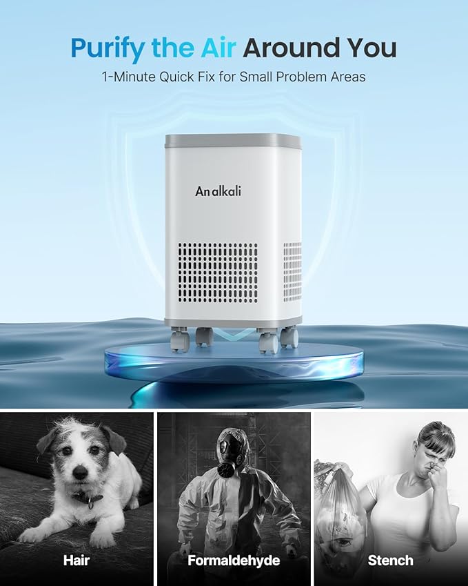 Pro AOP Air Purifier for Large Rooms up to 2200 Sq.Ft | HEPA Filter & Activated Carbon | Smart PM2.5 Sensor, APP & Remote Control | 3 Washable Filters, LED Display, Child Lock | Odor & Allergy Removal