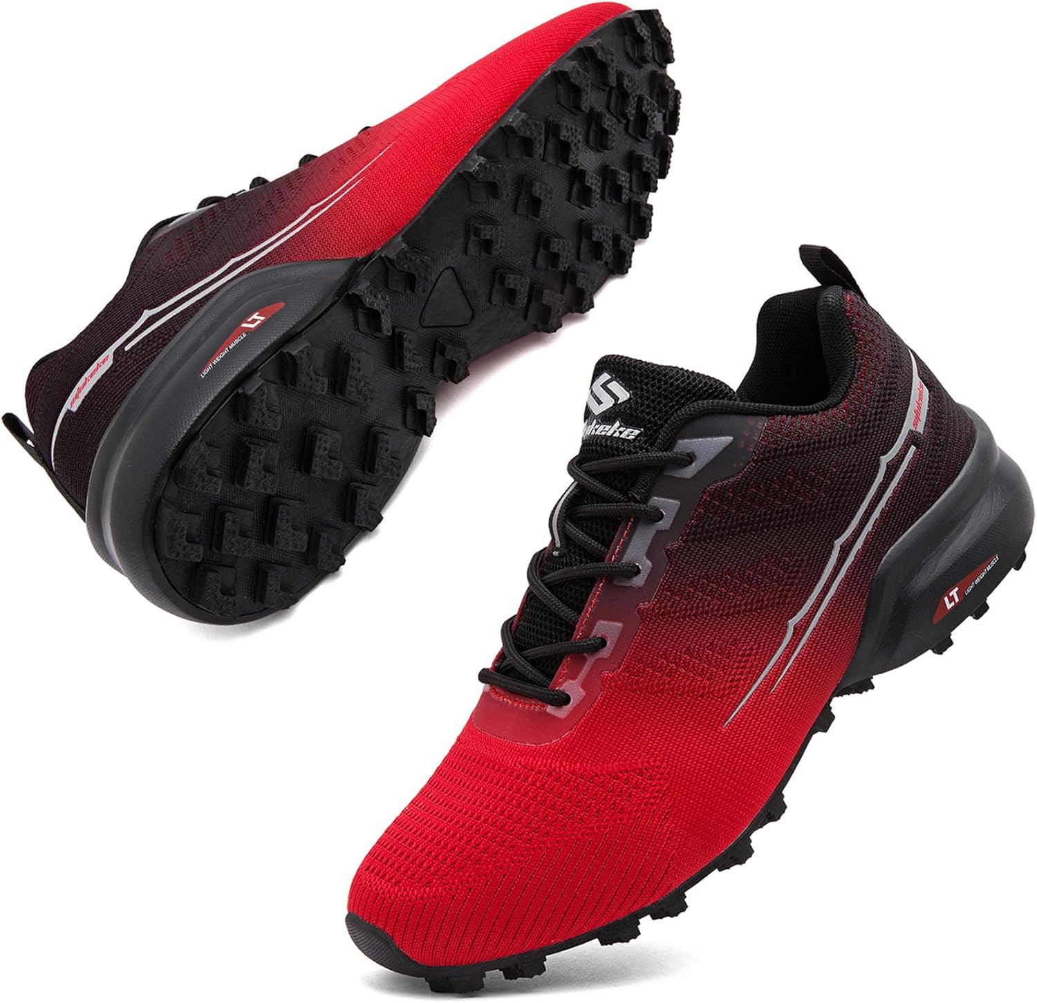 Men's Trail Running Shoes Lightweight Breathable Walking Hiking Sneakers Outdoor Athletic Tennis Cross Training Shoes