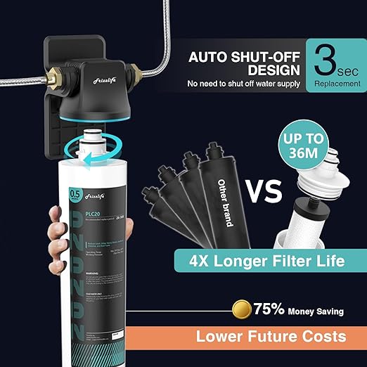 Frizzlife SW20 Under Sink Water Filter System, NSF/ANSI 53&42 Certified - Image 4