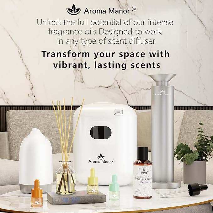 Hotel Diffuser Oil - Mandarin Spring Essential Oils for Scent Diffuser - Tangerine, Lime, Gardenia, Green Grass -Home Luxury Scents Aroma Fragrance for Home, Office