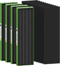 FLT4825VO Toxin Clear HEPA Replacement Compatible with AC4825 AC4300 AC4800 AC4900 AC4850, 4 True HEPA Filters & 12 Activated Carbon Pre-Filters, FLT4825VO, Black/Green