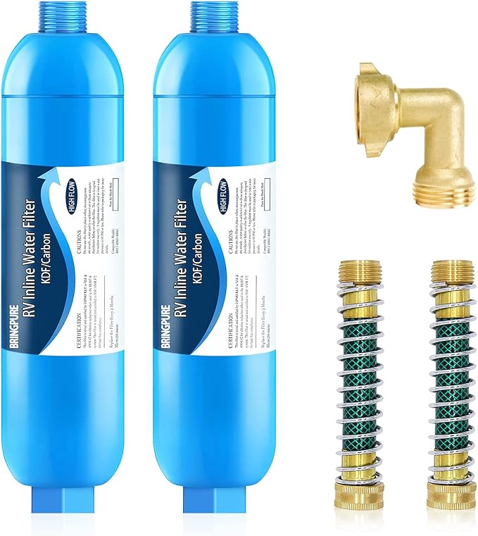 2 Packs of RV Inline/Marine Water Filter by Bringpure
