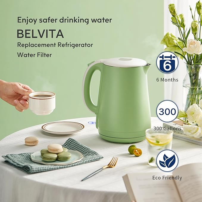 BELVITA Refrigerator Water Filter, Compatible with DA29-00020A/B, DA29-00020B-1，HAF-CIN/EXP, RF28HFEDBSR, RF263BEAESR, RF263TEAESG, RF28HDEDBSR, HAF-CIN, RF4287HARS,RF4267HARS, 3 Pack