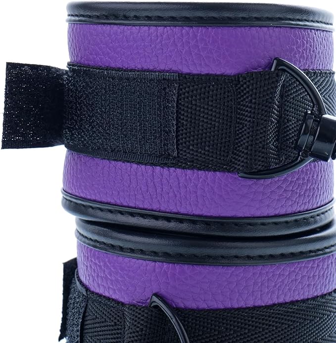 6pcs Black PU Adjustable Straps Sports Training Fitness Gear Home Yoga Set-FlexoryFit