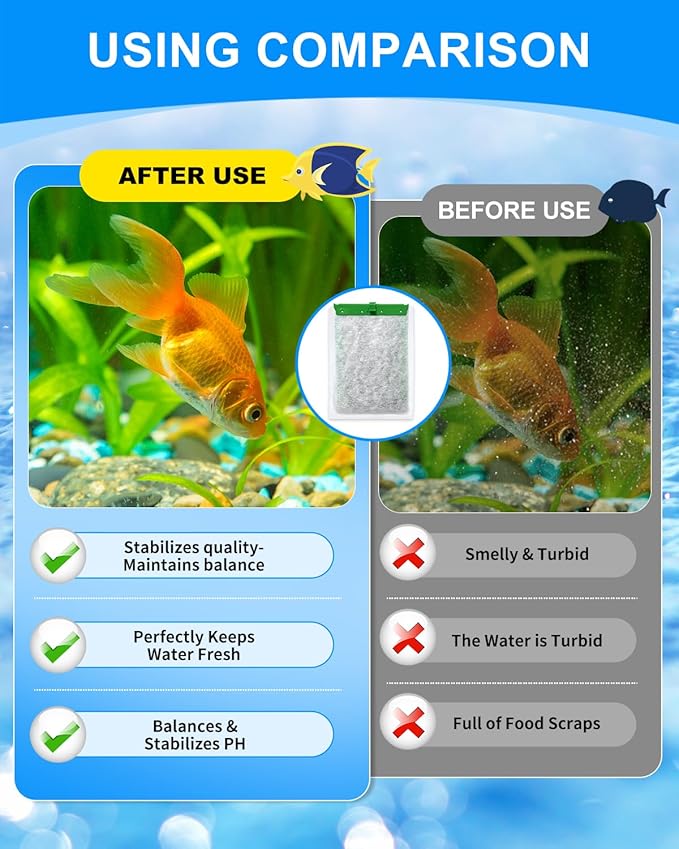 16-Pack Upgraded 5-Stage Filtration Filter Cartridges Large Compatible with Tetra Filter Cartridges 20i 40i/ IQ 20 30 45 60/ PF20 30 40 60, Fish Tank Filters for Whisper Filter