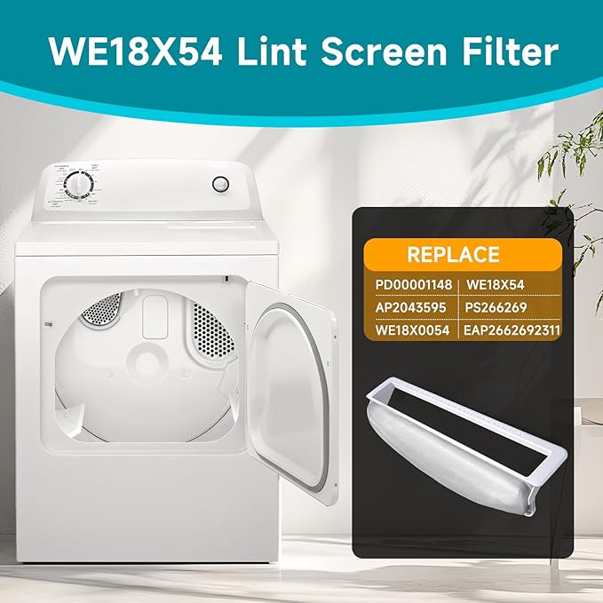 WE18X54 Dryer Lint Filter Replacement Compatible - Image 3