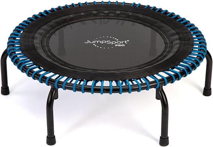 JumpSport 350 PRO Indoor Heavy Duty Fitness Trampoline, 39-inch | 36 Premium EnduroLast 4 Elastic Cords | Customized Bounce with 7 Settings | 300 lb Wt. Rating | 60-Day Free Trial to 350+ Videos-FlexoryFit