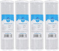Culligan 4-Pack Replacement Activated Carbon Block Filter - Universal 10 Inch Compatible with HF-360 Whole House Sediment Filter Clear Housing