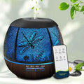 Essential Oil Diffuser for Bedroom 400ml,Diffusers for Home with R/C,Cool Mist Humidifier Large Room,Ultrasonic Scent Diffuser Waterless Auto Off,7 Colors Light & 3 Mist Modes for Desk Dragonfly
