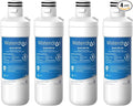 Waterdrop LT1000PC ADQ747935 MDJ64844601 Refrigerator Water Filter, Reduce chlorine, bad taste and odor, Replacement for LG® LT1000P®, ADQ74793501, ADQ74793502, Kenmore 46-9980, Pack of 4