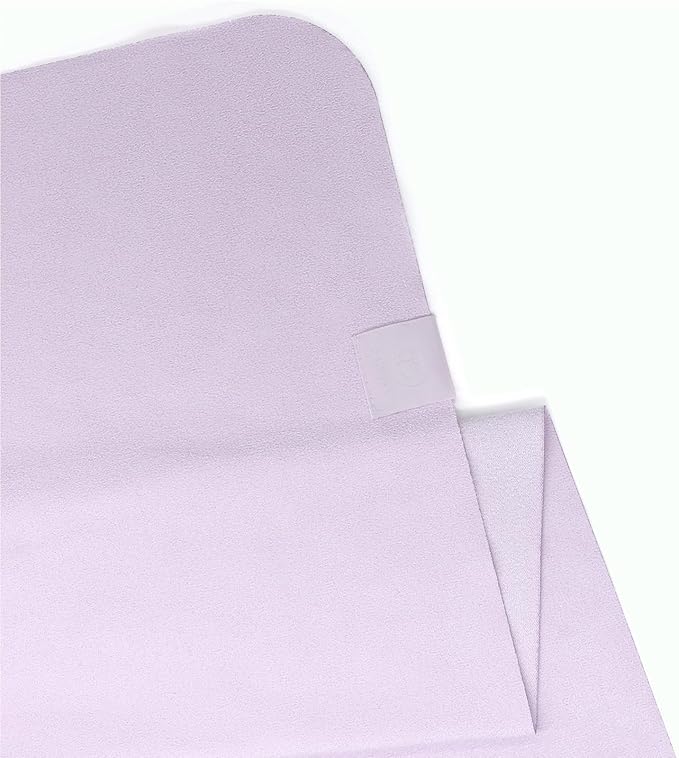Eunzel Hot Yoga Towel, Super Absorbent Yoga Mat Towel Soft Suede Microfiber Non-Slip Towel for Bikram Pilates and Yoga Mats 72" x 26.5", Taro Purple-FlexoryFit