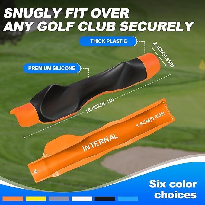 Golf Grip Trainer, Golf Club Grip, Golf Grip Training Aid, Helps Improve and Train Correct Hand Position (Right Hand )-FlexoryFit