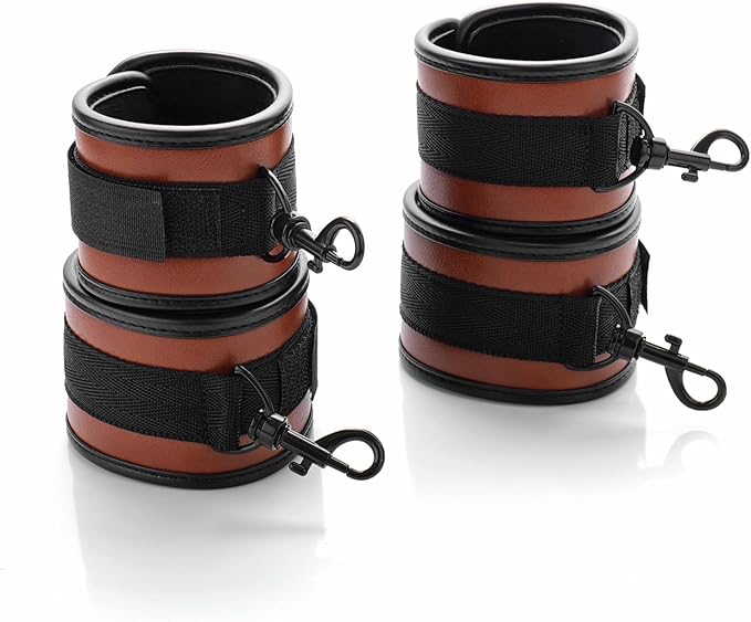 6pcs Black PU Adjustable Straps Sports Training Fitness Gear Home Yoga Set-FlexoryFit