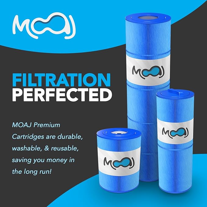 MOAJ Premium Pool Filter Replaces Hayward C1200, CX1200RE, PA120, PA120-M, Filbur FC-1293, C-8412, Clearwater II ProClean 125, PCCF-125, 817-0125