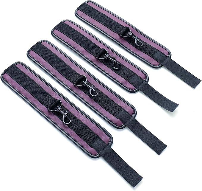 6pcs Black PU Adjustable Straps Sports Training Fitness Gear Home Yoga Set-FlexoryFit
