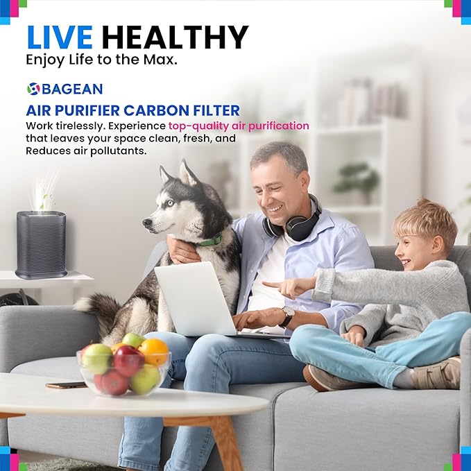 Bagean Activated Carbon Pre Filter A Replacement - Compatible with Honeywell HPA300 Air Purifier Series - Fits Honeywell HPA300 Prefilter A - Air Filters Absorb Odors and Freshen Your Home (8-Pack)