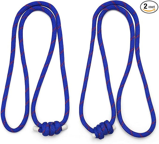 Yogikuti Iyengar Yoga Wall Rope Pair Premium Quality Cotton & Polyester Ropes for Restorative & Anti-Gravity Poses-FlexoryFit