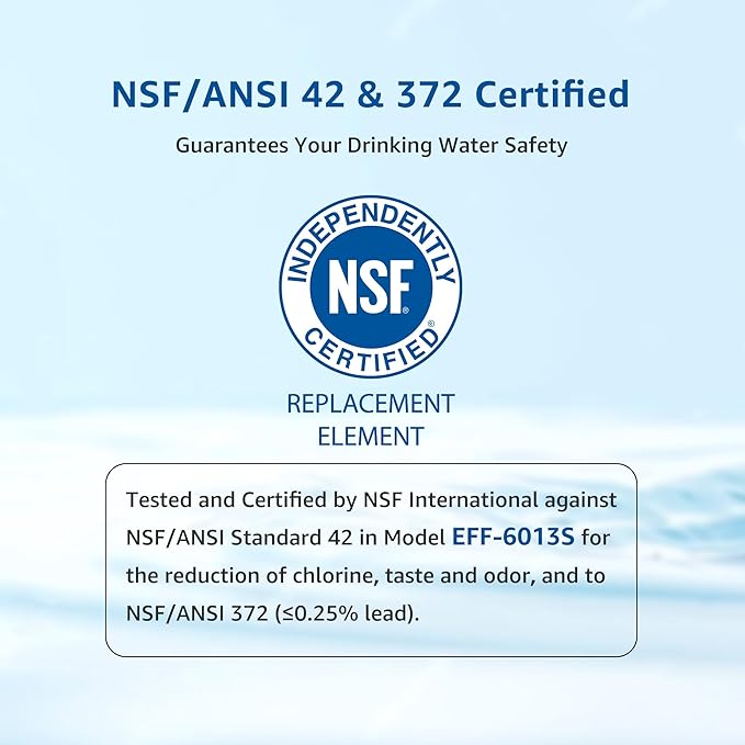 Filterlogic FL-RF13 Replacement for GE® MWF®, SmartWater® MWFP, MWFA, GWF, HDX FMG-1, GSE25GSHECSS, RWF1060, Kenmore® 9991 Refrigerator Water Filter, 3 Filters