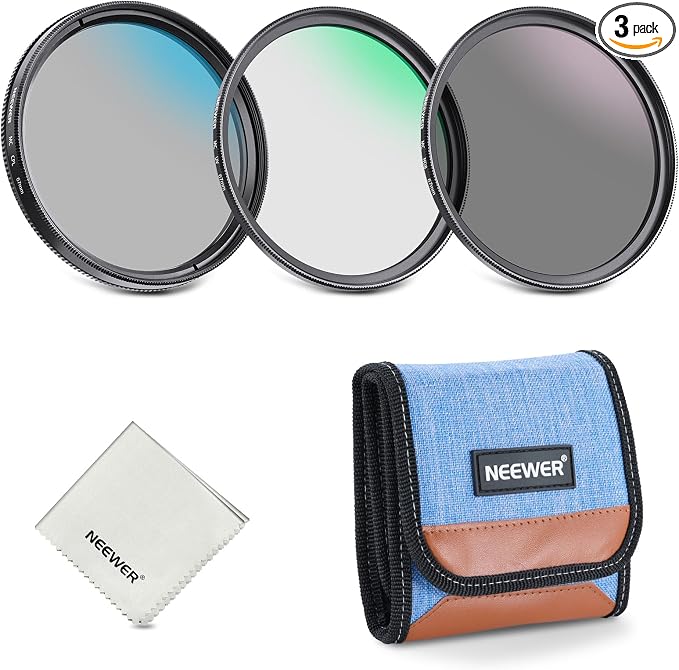 NEEWER 67mm UV/CPL/ND Lens Filter Kit, UV Protection + Circular Polarizing + by Neewer