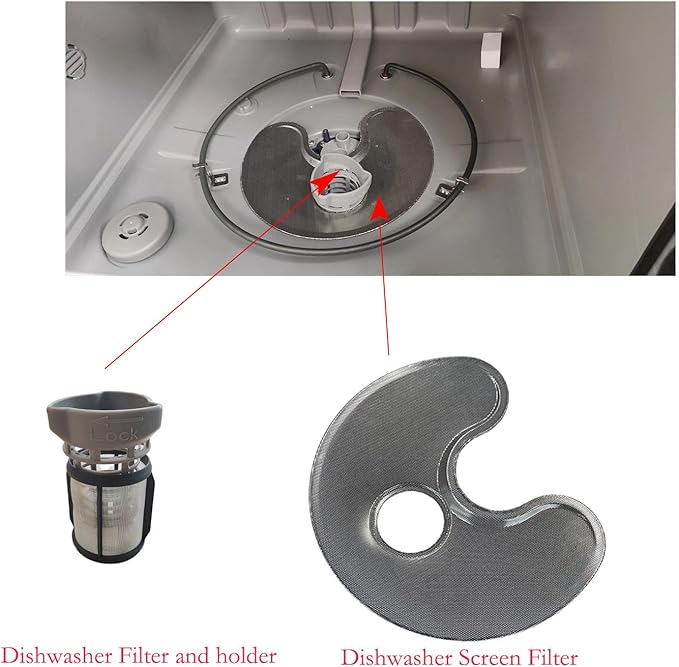 DD81-02291A Dishwasher Filter holder Plastics Material OEM Part Replacement for Modle DW80R2031 Series